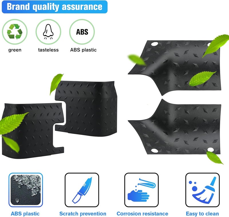 LitMiRaCle Jeep Cowl Body Armor Outer Cowing Cover & Rear Corner Guard Set for 2018-2024 Jeep Wrangler JL Sahara Sport Rubicon, Exterior Accessories Parts, Black, 4pcs - Image 4